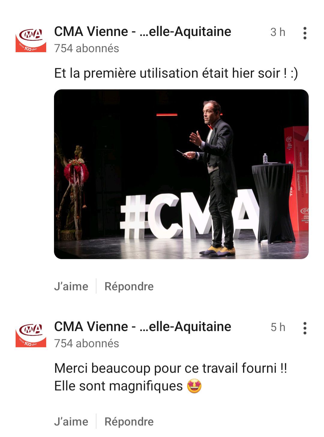 Lettres géantes en carton personnalisables réalisées sur mesure